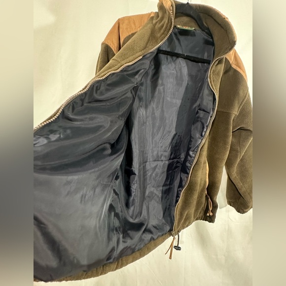 Vintage Outback Australia Fleece Jacket Zip Embroidered Kangaroo Brown Med 90s - Picture 5 of 7
